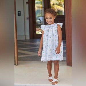 Little English New Bishop Dress - Butterfly Garden Size  6